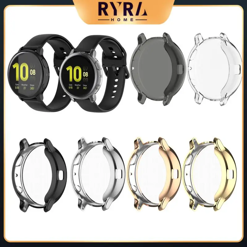 

Protective Case For Samsung Galaxy Watch Active 2 44mm Plating TPU Protective Case All-inclusive Protective Cover Accessories