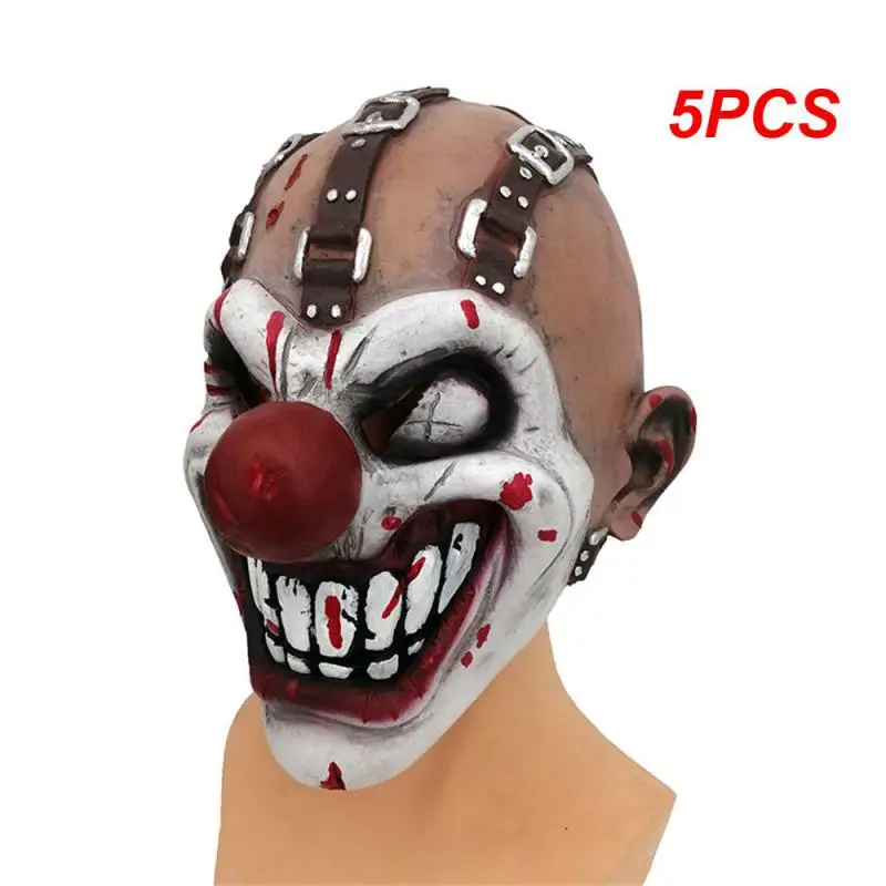 

5PCS One-eyed Clown Mask Fear Emulsion Easy To Wear Realistic Appearance Safe And Durable One-eyed All-match Mask Latex Mask