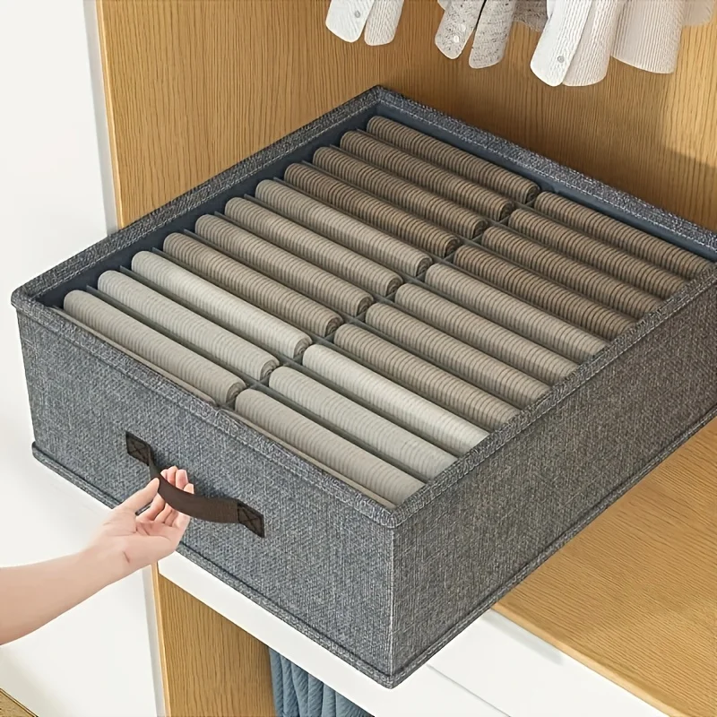 

Складной Тканевый Органайзер Для Хранения С 24 Отделениями, Портативный Ящик Для Одежды И Аксессуаров Для Гардероба