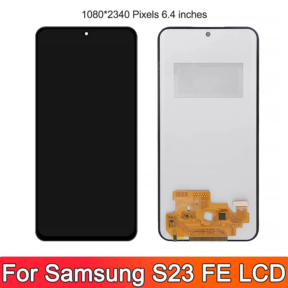 100% тест для Samsung S23 FE ЖК-дисплей дигитайзер сенсорного экрана Fe S711B S711B/DS SM-S711U1 SM-S711W