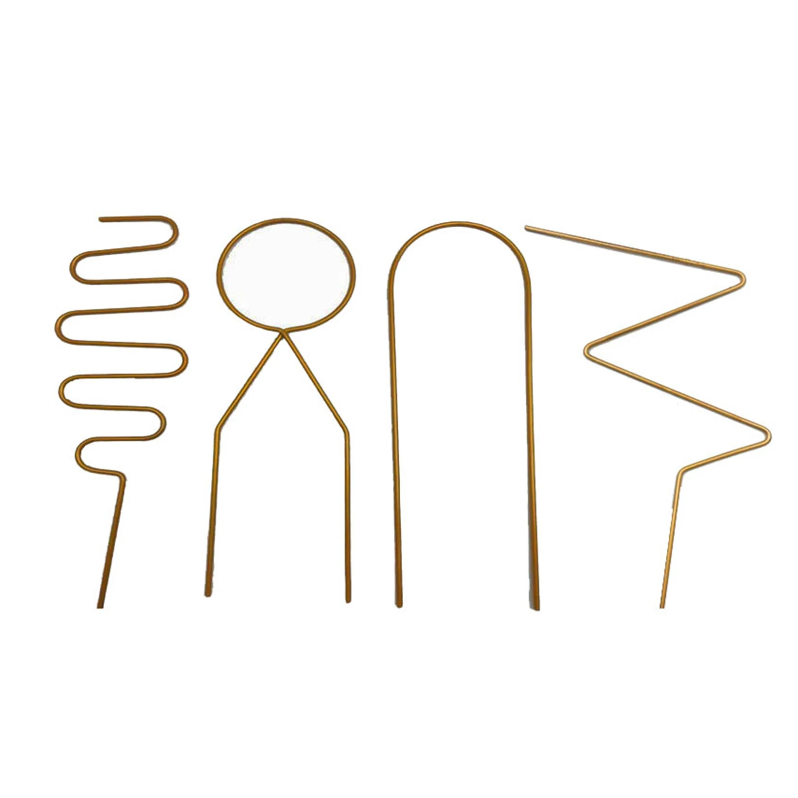 

4Pcs Iron Garden Trellis For Climbing Plants Rust Free Vine Plant Metal Support Wire Coating Decorative Potted Plants Climbing