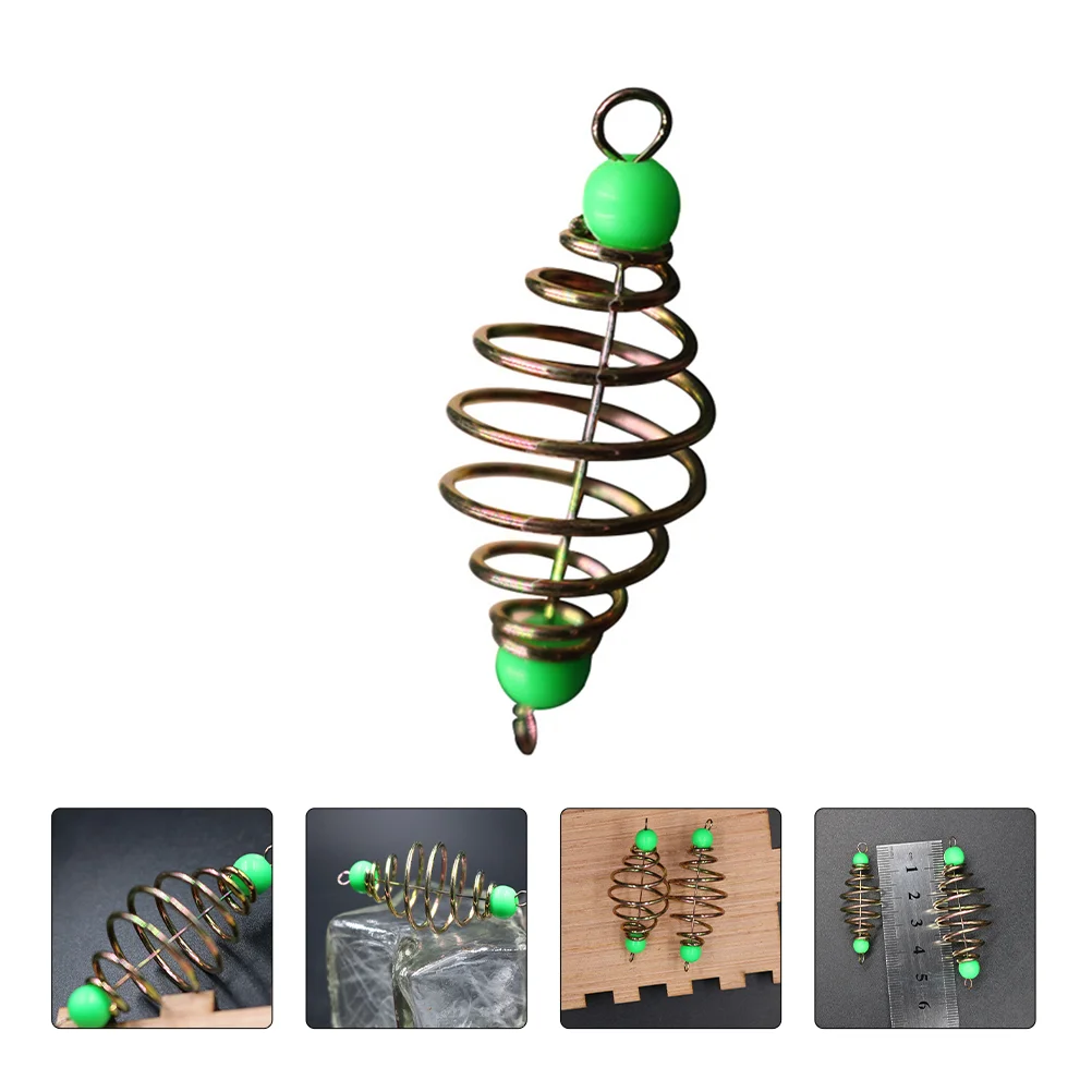 

12pcs Bait Cage Fishing Spring Cage Fishing Bait Trap Fishing Tool for Beach Outdoor