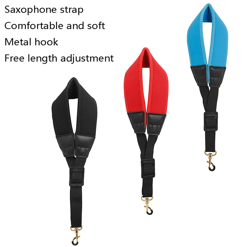

Colorful Soft Padded Saxophone Neck Strap For Soprano Tenor Alto Baritone Clarinet Sax Nylon Horn Music Instrument Adjustable