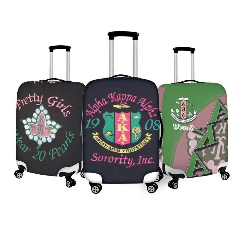 

Twoheartsgirl Travel Luggage Protector Cover Creaive Alpha Kappa Alpha Elastic Trolley Covers Apply to 18-32 Inch Suitcase Case