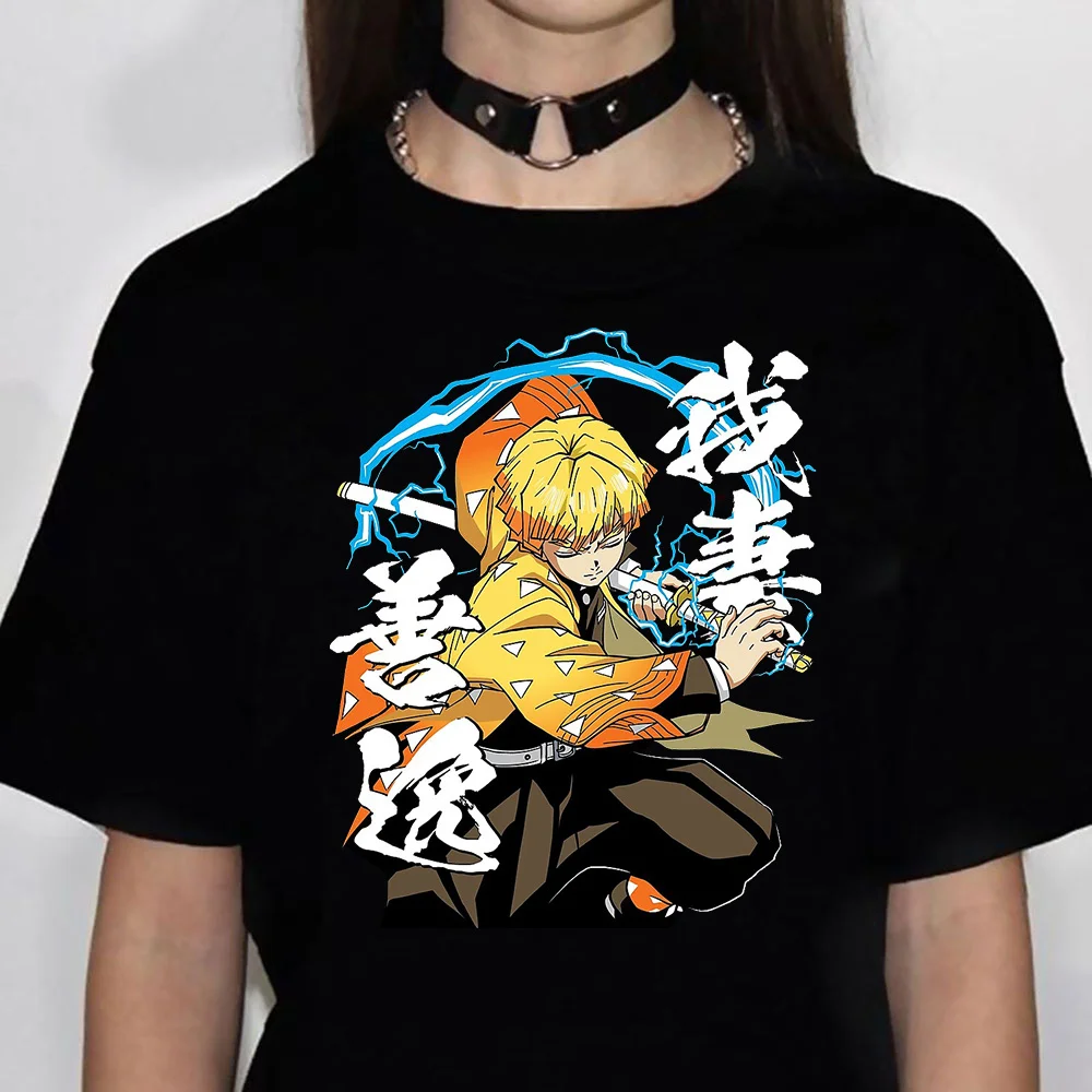 

Kokushibo Demon Slayer Kimetsu No Yaiba top women designer Y2K comic t-shirts girl manga comic Japanese clothing