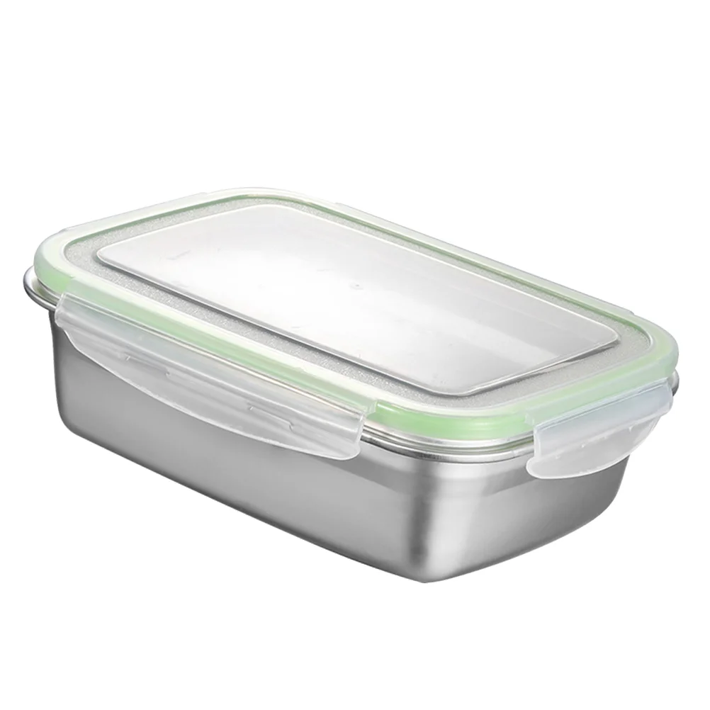 

Bento Container Bowl Student Jar Office Insulated Sealed Round Lid Containers Stainless Steel Adult Metal Kids School Sealing