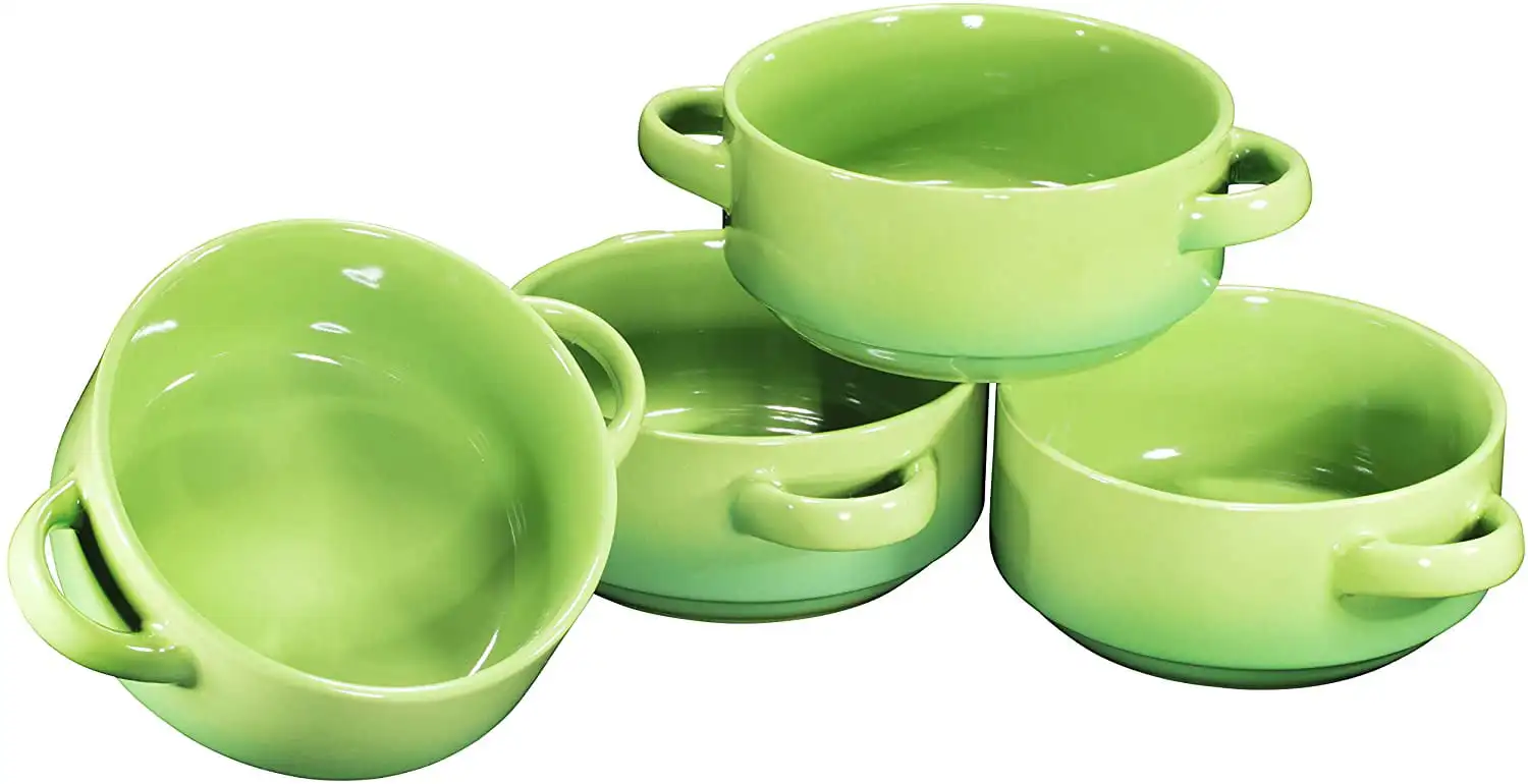 

| 19Oz Ceramic Soup Bowls With Handles - Oven Safe Bowls For French | 1
