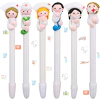 6 pieces novelty medical staff ballpoint pen doctor and nurse ball pen as school office writing supplies