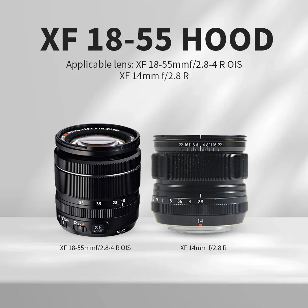 Фото Замените световой щиток xf 18-55 с аксессуаром для объектива F2.8 R диаметром 14 мм для крепления Fuji, 58 мм UV/CP. №4