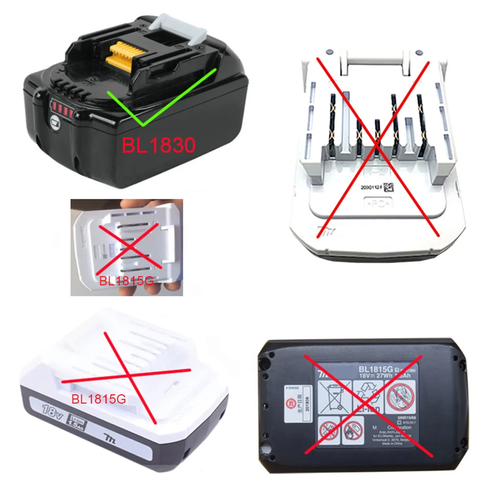 HTB18MTL Adapter for Hitachi 18V Li-Ion Battery BSL1830 Converter on Makita LXT Lithium Electrical Power Tool