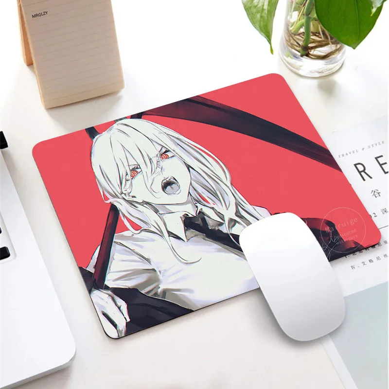 Маленький коврик для мыши 25*29 с аниме бензопилой для мужчин и женщин, игровые аксессуары, Настольный коврик для мыши Makima, игровой коврик для мыши Kaeyboard, Настольный коврик для LOL