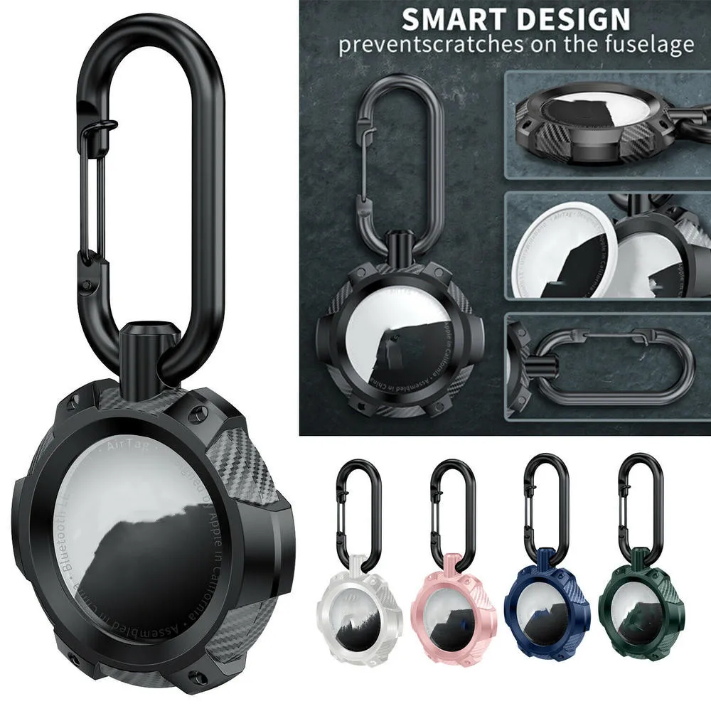 

For Apple Airtag Armor Protective Case Cover Key Ring Tracker Keychain Air Tag 1 Pc