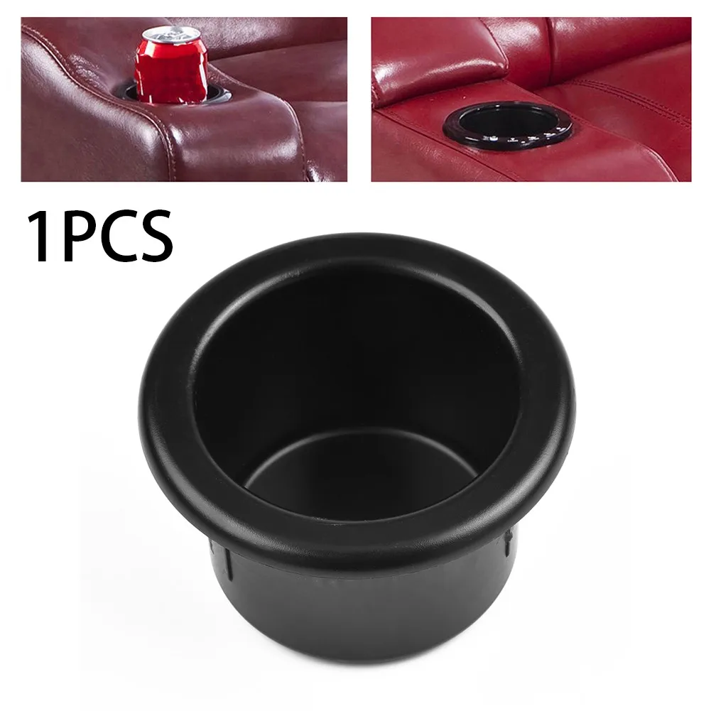 

1pc Plastic Black Cup Water Drink Holder Recessed For RV Car Marine Boat Trailer Car Interior Multi-function Accessories