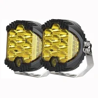 2PCS 5inch 45W LED Work Light Bar Spot Flood Combo Driving Yellow Side LED Work Light Shooter Pods For 4X4 Off-road Car