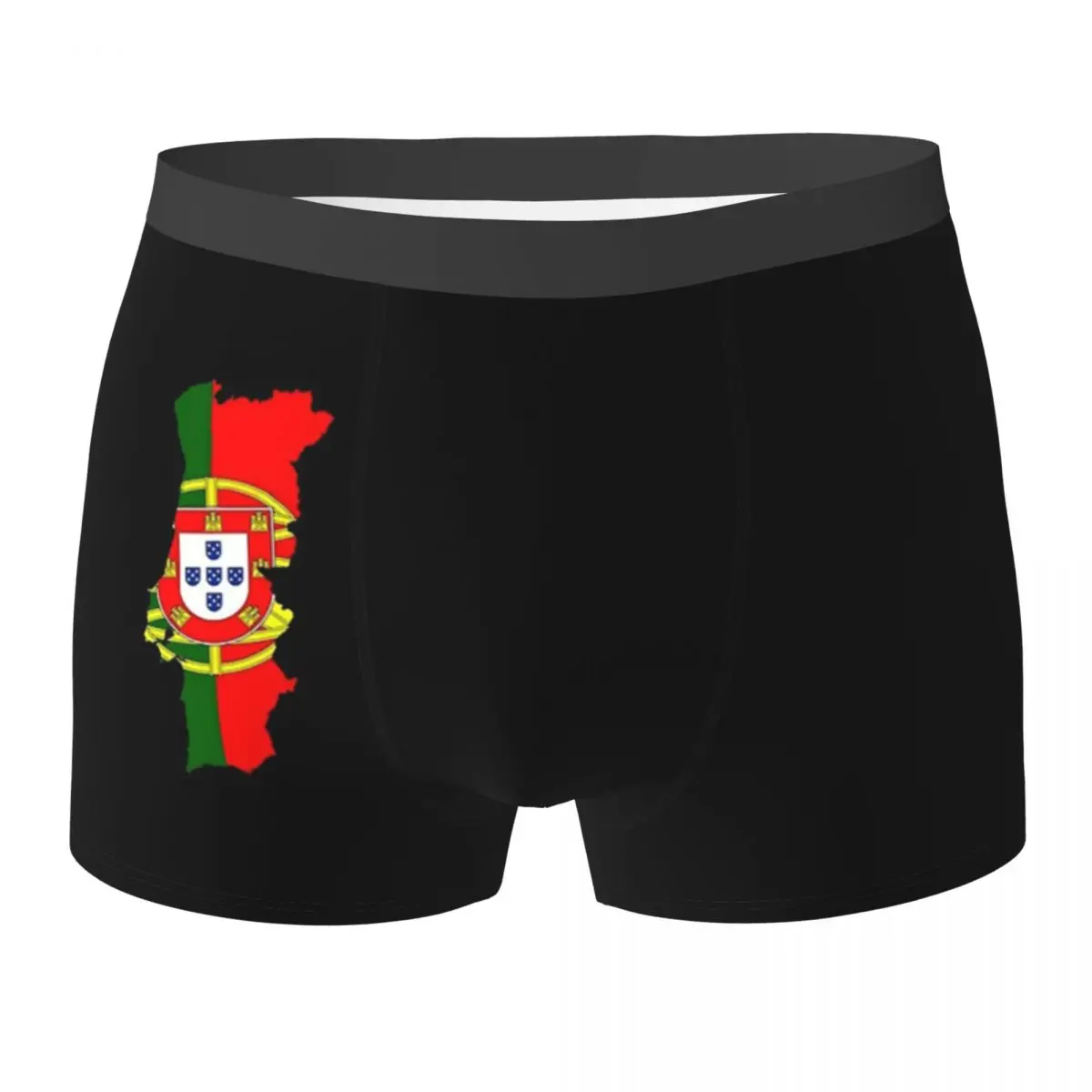 

Portugal Map Flag Men Underwear Portuguese Boxer Shorts Panties Sexy Soft Underpants for Homme Plus Size