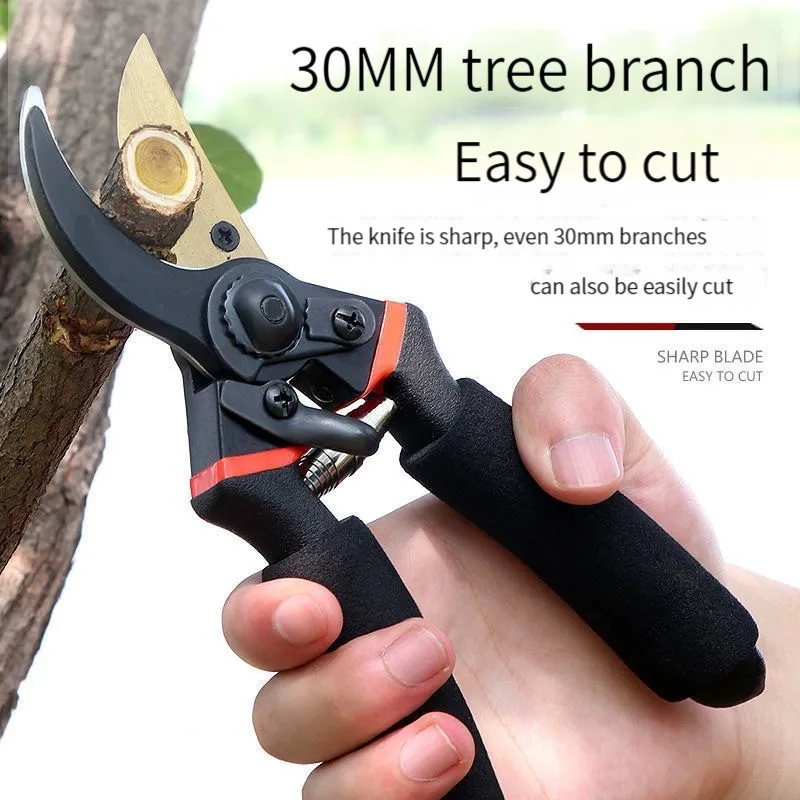 

China Imported Steel SK5 Pruning Shears Labor-saving Household Fruit Tree Garden Coarse Branch Shears Grafted Floral Garden Shea