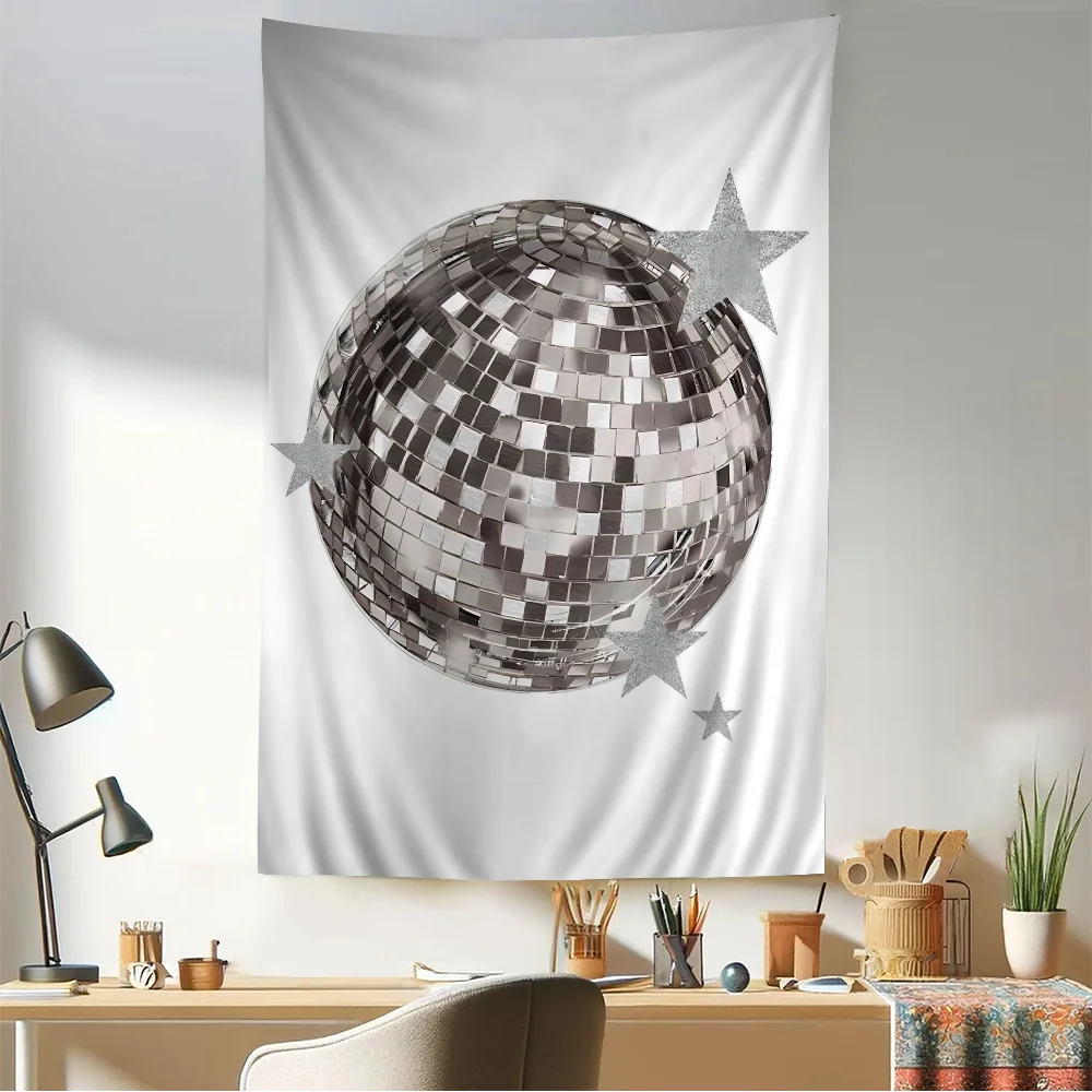 Диско-шар DIY настенный гобелен висит Таро хиппи настенные коврики домашний декор