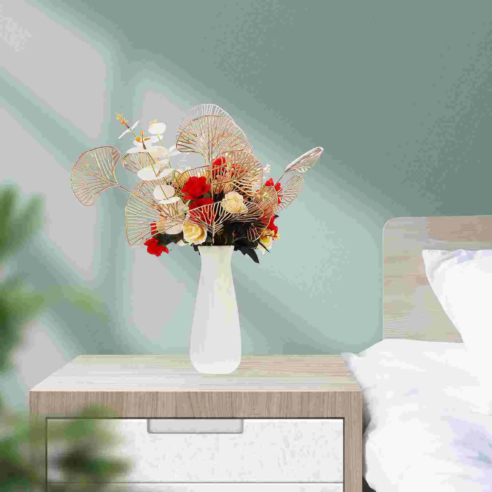 Имитация золотых лопастей веера товары для вечеринок искусственные листья