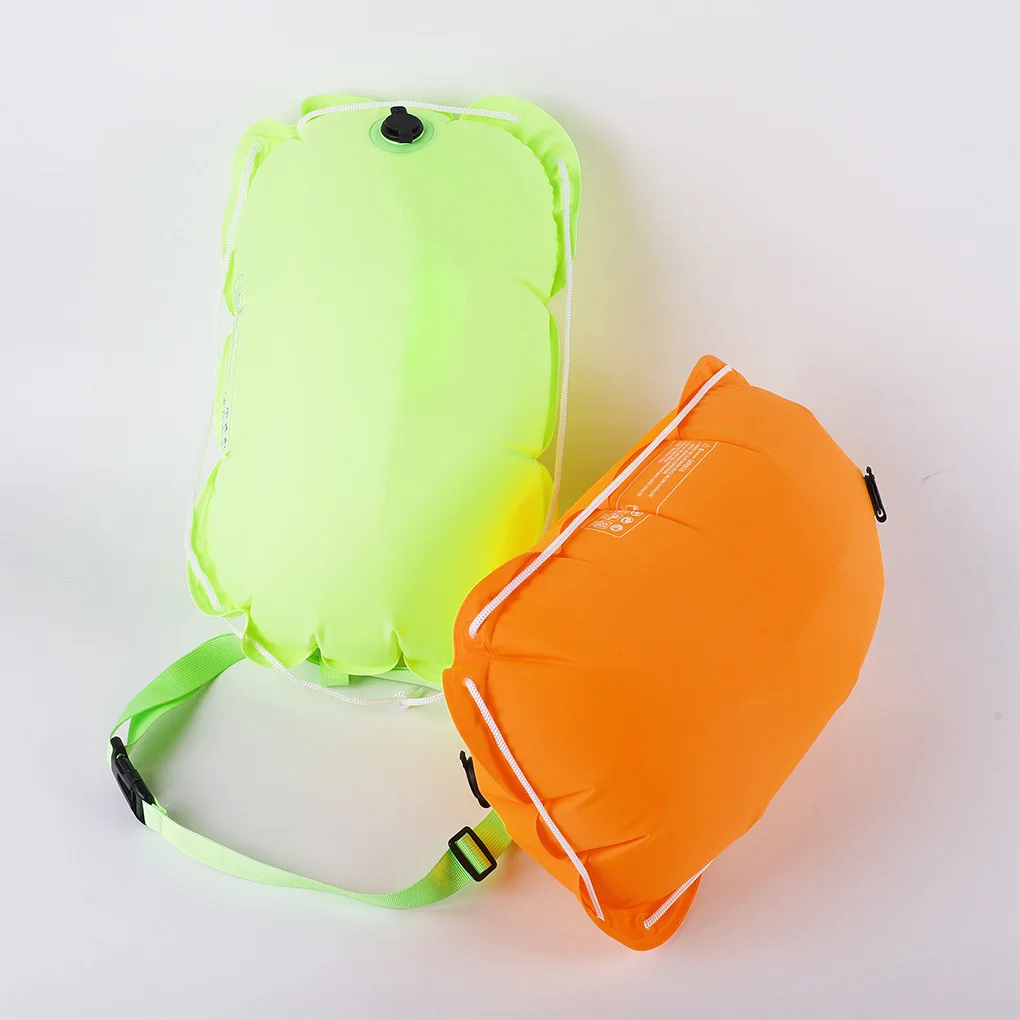 

Swimming Buoy Inflatable Waterproof Fillings with Belt Detachable Gasbag Training Tool Adult Children Emergency Orange