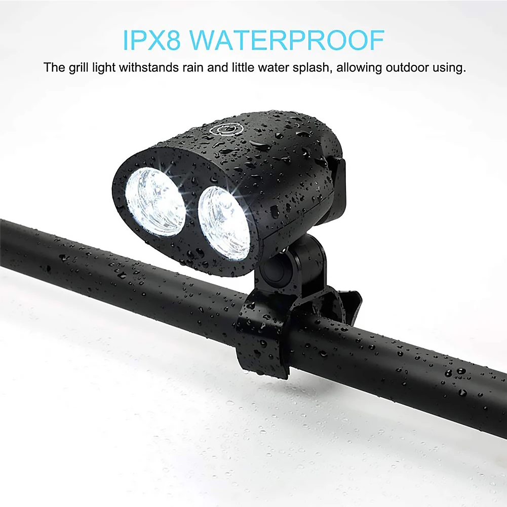 

Portable BBQ Grill Light LED Lights Flashlight Lighting Lamp with Handle Mount Clip for Barbecue Grilling Outdoor Accessory