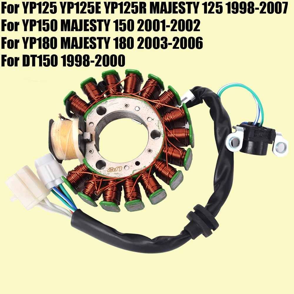 

for Yamaha MAJESTY 125 150 180 YP125 YP150 YP180 YP125E YP125R DT150 5DS-85510-00 5DS-H5510-00 Motorcycle Generator Stator Coil