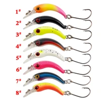 floating fishing lures with 3d eyes simulation arched fish shape lure with anti oxidation hook fishing tools 4cm 1 4g