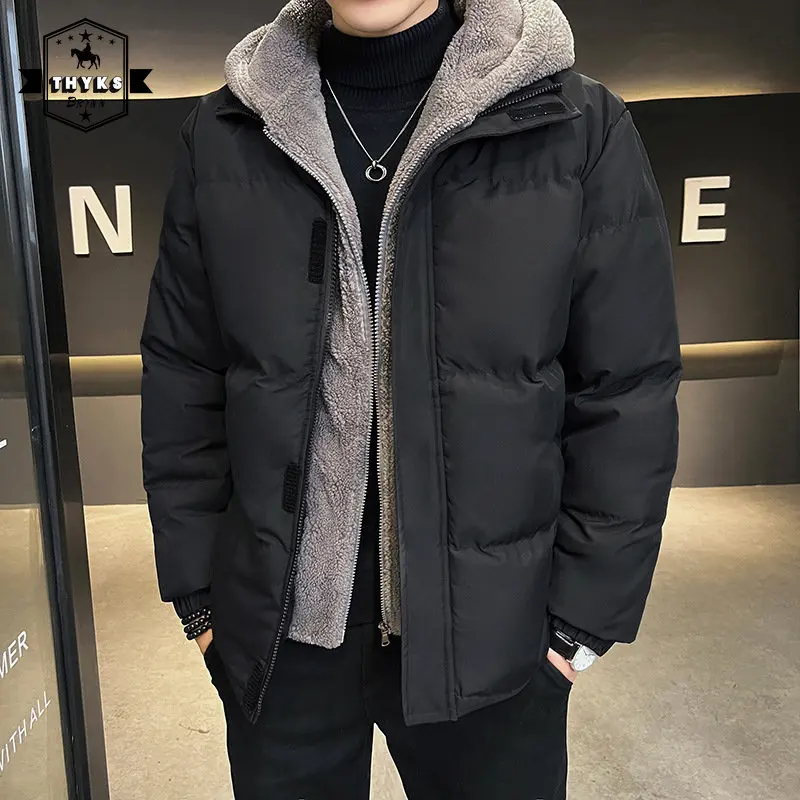 

M-8XL Men's Oversized Hooded Down Jackets Winter Causal Korean Warm Thicken Women Parkas Unisex Outdoor Jacket Puffer Outerwear