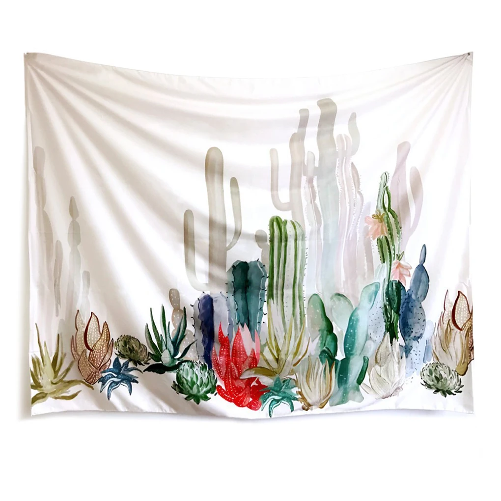 Bohemia Cactus Tapestry Wall Hanging Carpet Bohemian Bedspre
