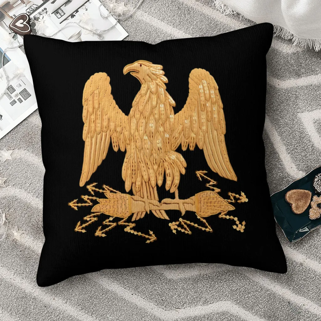 

Napoleonic Imperial Eagle Cojines French Empire Napoleon Throw Pillow Case Cushion Covers Home Sofa Chair Decorative Backpack