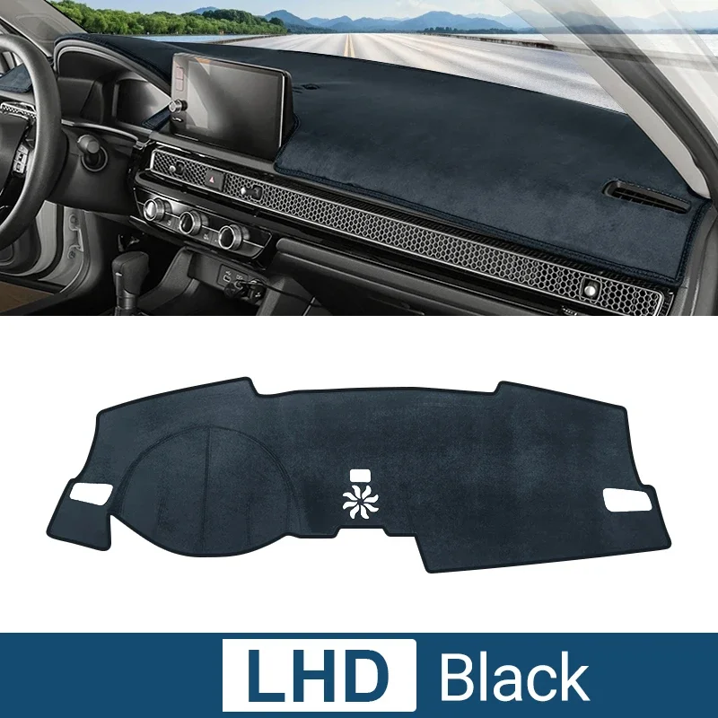

Для Honda Civic 11-го поколения 2021 2022 2023 2024 Civic 11 чехол для приборной панели автомобиля, коврик для приборной панели, солнцезащитный козырек, нескользящая накладка, аксессуары для интерьера