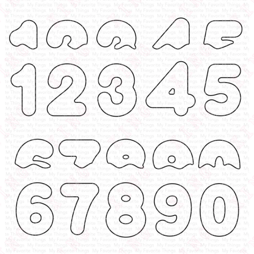 

New Frosted Numbers Metal Cutting Dies Diy Gift Card Handmade Craft Reusable Molds Scrapbook Paper Decoration Embossing Template