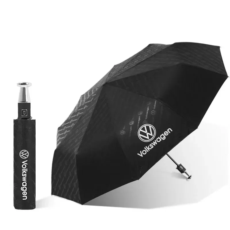 

For Volkswagen Golf GTI Tiguan Arteon Passat Touareg Jetta Polo Magotan Touran Car Automatic Folding Windproof Sunshade Umbrella