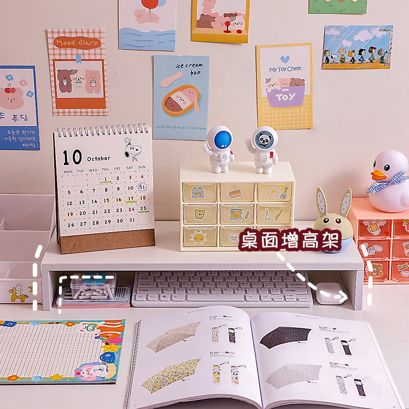 

Simple Multifunctional Computer Monitor Shelf Desktop Keyboard Finishing Storage Rack Rack Desktop Storage Desktop Organizer