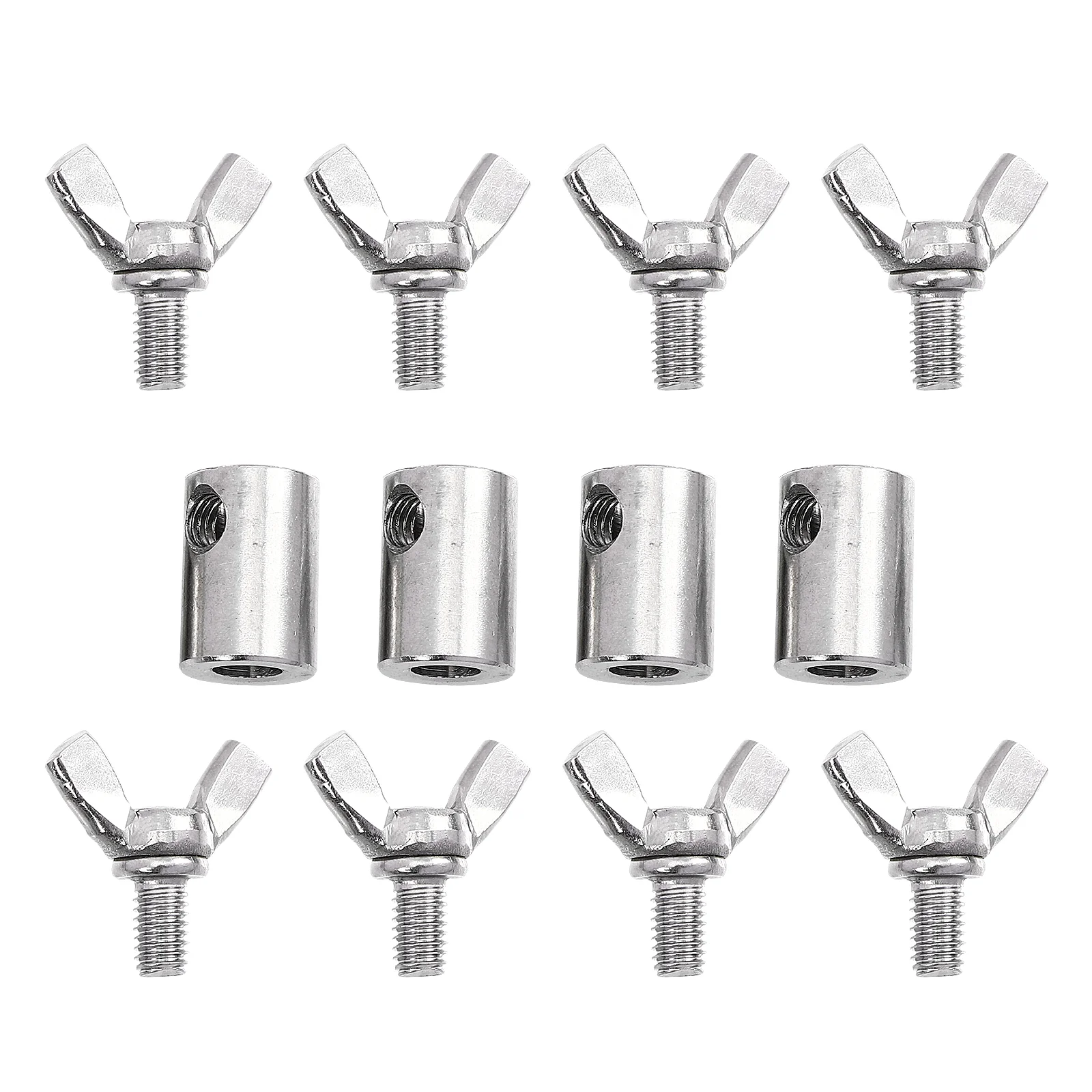 

4 Pcs Bolt Saddle Fastener Cable Clamp Clip Wire Clamps Fasteners Stainless Steel Bolts Rope Screw