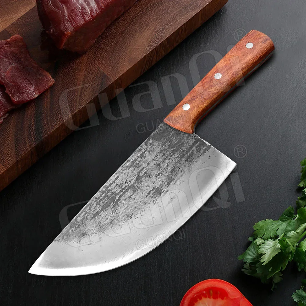Нержавеющая сталь 8 дюймов измельчительный мясник-тесак нож ручной работы