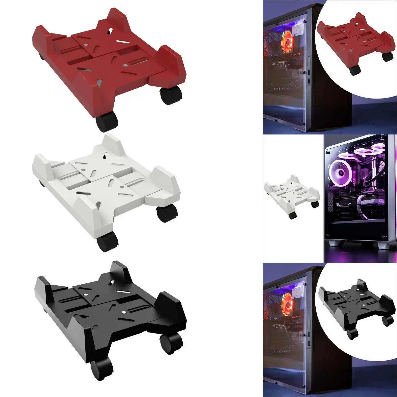 Компьютерная башня стойка многофункциональные Запираемые колеса регулируемые