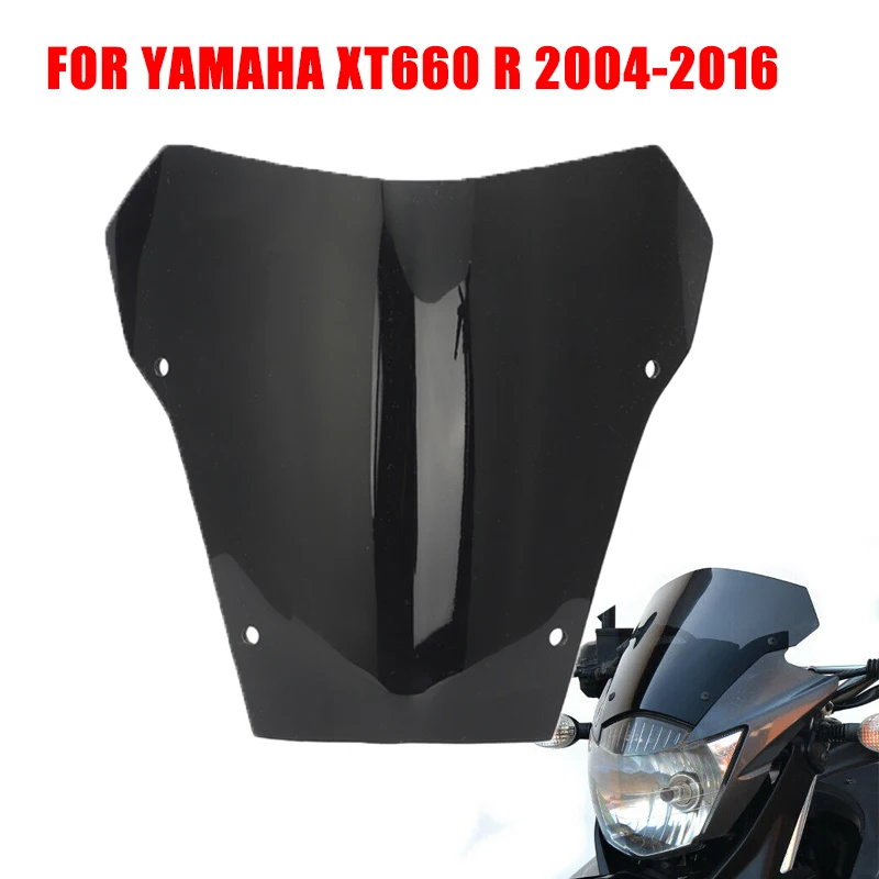 

For Yamaha XT660 R 04-16 Windshield Windscreen Odometer Viser Visor Front Wind Shield Deflectors XT660 R Motorcycle Accessories