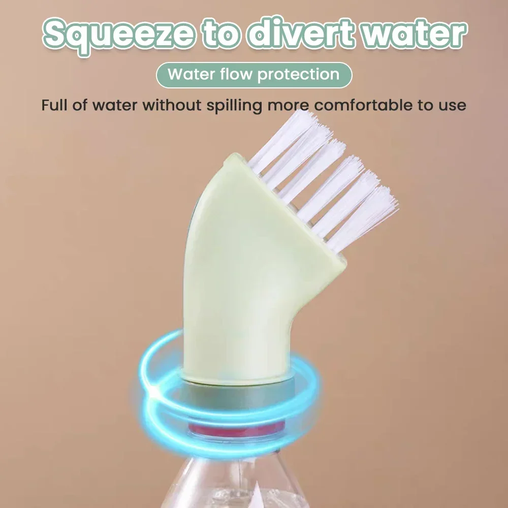 Креативная многофункциональная щетка для чистки можно подключить к бутылку с