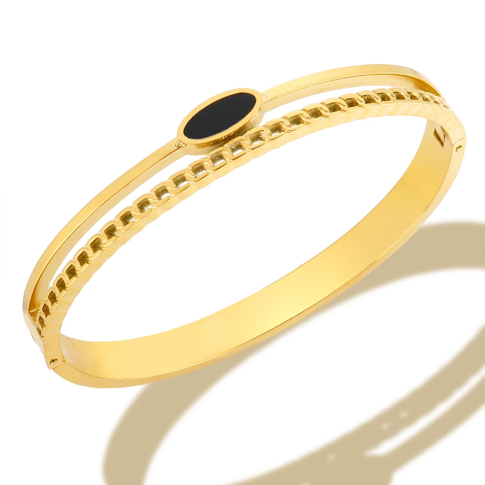 Браслет из нержавеющей стали с подвеской в виде сердца