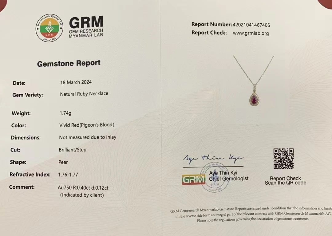 XCL WATER DROP РУБИЙ И НАТУРАЛЬНЫЙ КУЛОН ОЖЕРЕЛЬЕ ДИНЫЕ ЮВЕЛИРНЫЕ ИЗДЕЛИЯ ДЛЯ