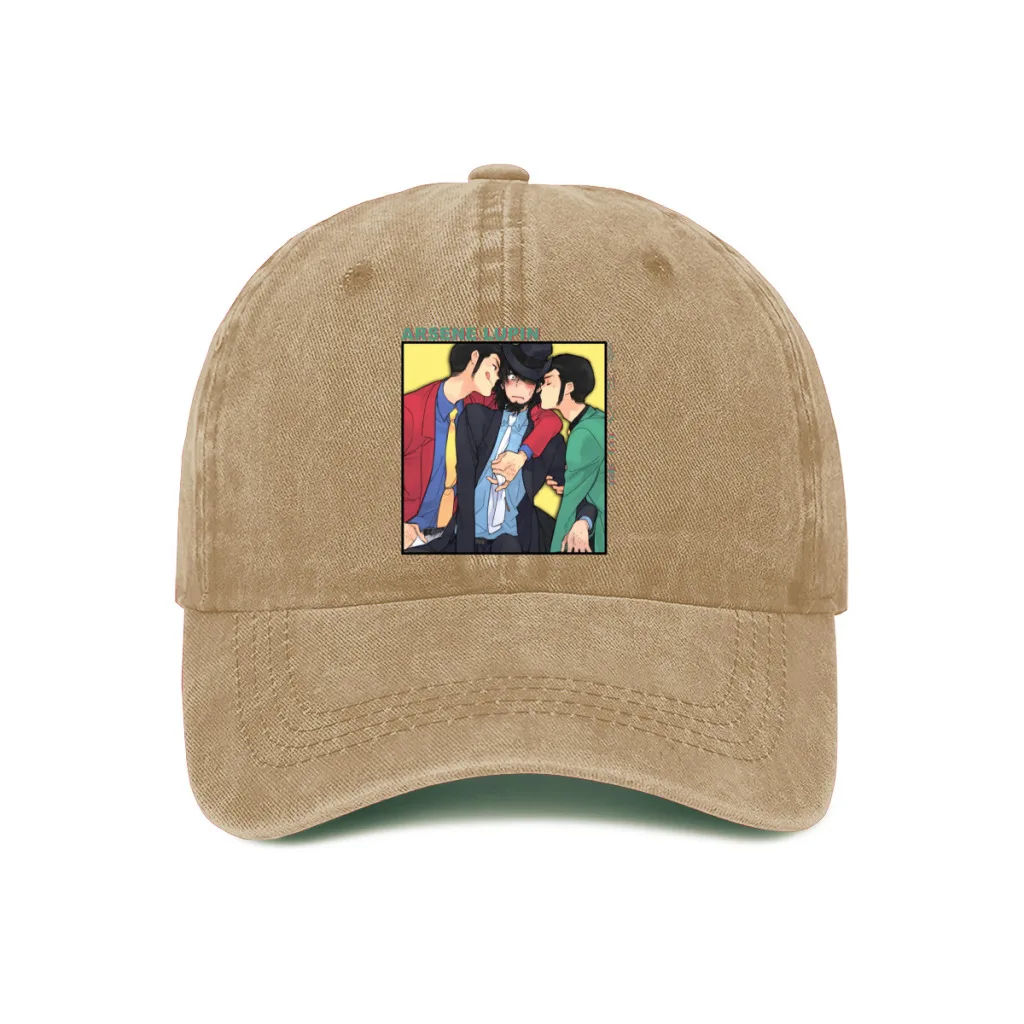 

Pure Color Dad Hats Shy Women's Hat Sun Visor Baseball Caps Lupin the Third TV Series Peaked Cap