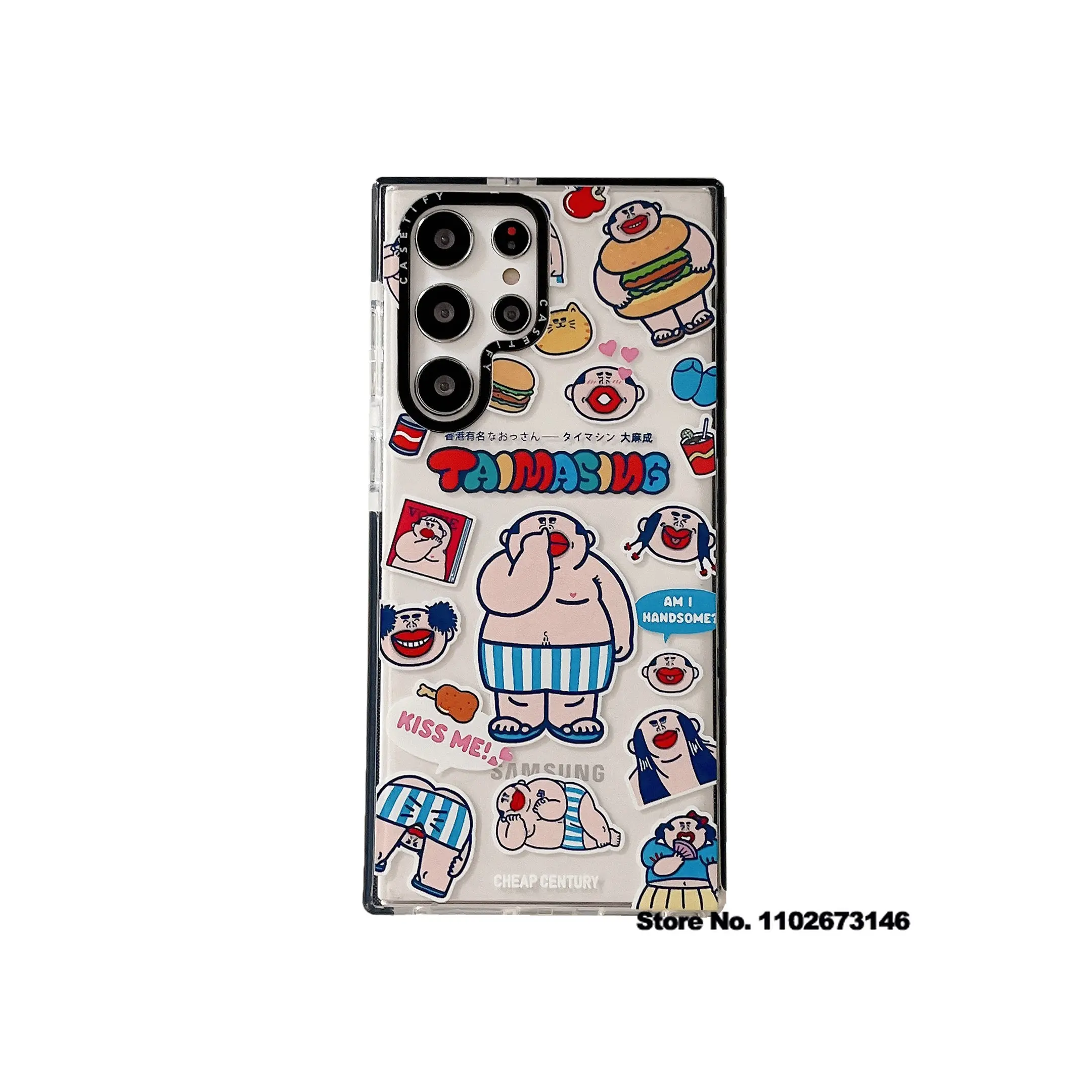 

CASETIFY Grandma TPU Phone Case for Samsung S20 S23 S22 S21 Plus S22 Ultra Fashion Cartoon Anti-Fall Cover D0310