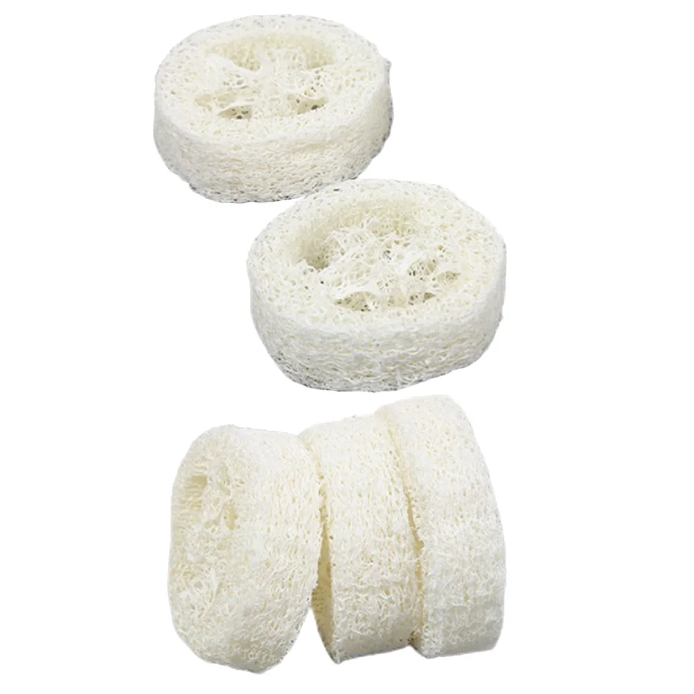 

5 Pcs Bath Wipe Brush Home Accents Decor Soap Base Indoor Holder Loofah Sponge Multi-function Mat Natural Dish Washing