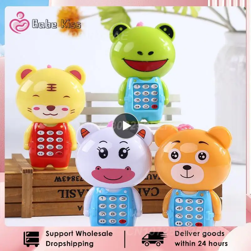 

Electronic Toy Phone Musical Mini Cute Children Phone Early Education Cartoon Mobile Phone Telephone Cellphone Baby Toys