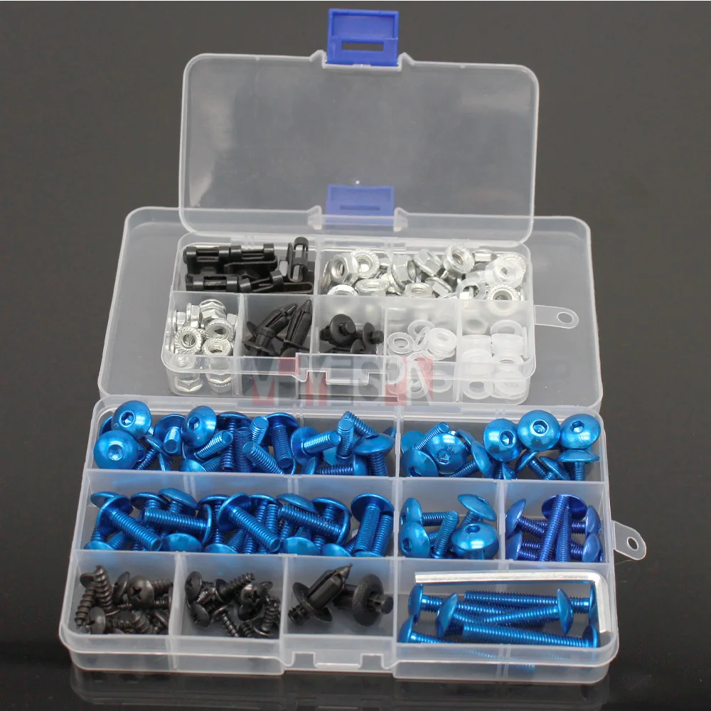 Fairing bolts kit full screw kits For SUZUKI GSXR750 SRAD 96-00 GSXR 750 GSX R750 750 GSX-R750 96 97 98 99 00 Nuts bolt screw