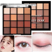 16 colors earth color eye shadow plate waterproof sweatproof matte shimmer long lasting eyeshadow plate makeup