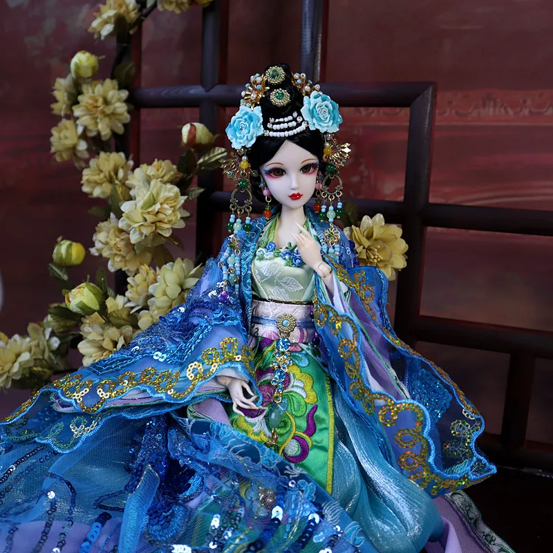 Collectible Tang Dynasty Princess Toys W/ 12 Jointed Body Birthday Gifts