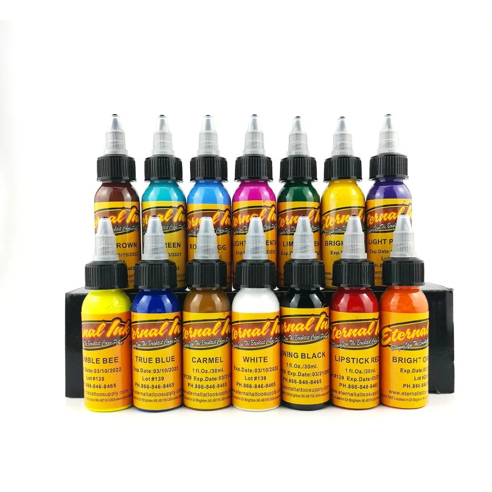 

30ml/Bottle Tattoo Ink Pigment For Body Tattoo Art Beauty Tools Permanent Makeup Ink 14 Color Micro Pigment Body Paint Ink
