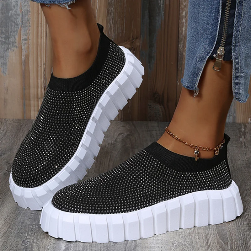 

Женские легкие кроссовки на платформе, удобные повседневные кроссовки на плоской подошве, модель 2022 года