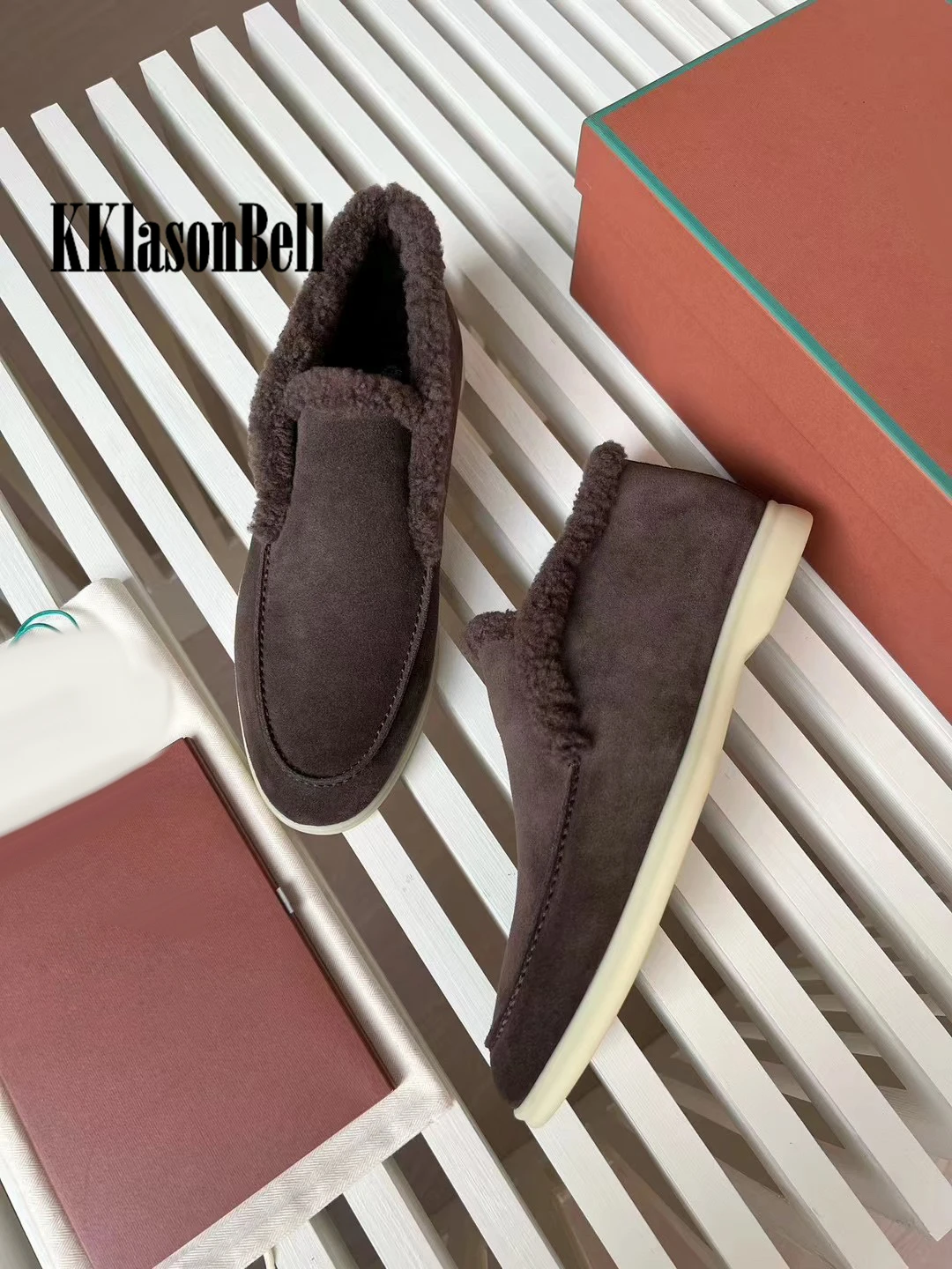 Мужские лоферы замшевые